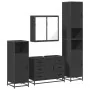 Juego de muebles de baño 4 pzas madera contrachapada negro by , Bathroom furniture - Ref: Foro24-3301200, Price: 465,87 €, Di...
