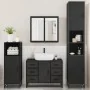 Juego de muebles de baño 4 pzas madera contrachapada negro by , Bathroom furniture - Ref: Foro24-3301200, Price: 465,87 €, Di...