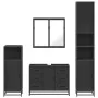 Juego de muebles de baño 4 pzas madera contrachapada negro by , Bathroom furniture - Ref: Foro24-3301200, Price: 465,87 €, Di...