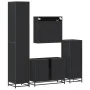 Juego de muebles de baño 4 pzas madera contrachapada negro by , Bathroom furniture - Ref: Foro24-3301200, Price: 465,87 €, Di...