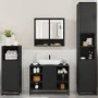 Juego de muebles de baño 4 pzas madera contrachapada negro von , Badezimmermöbel - Ref: Foro24-3301240, Preis: 423,02 €, Raba...