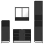 Juego de muebles de baño 4 pzas madera contrachapada negro von , Badezimmermöbel - Ref: Foro24-3301240, Preis: 423,02 €, Raba...