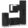 Juego de muebles de baño 4 pzas madera contrachapada negro von , Badezimmermöbel - Ref: Foro24-3301240, Preis: 423,02 €, Raba...