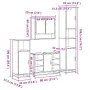 Juego de muebles de baño 4 pzas madera contrachapada negro von , Badezimmermöbel - Ref: Foro24-3301240, Preis: 423,02 €, Raba...