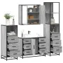Set de muebles de baño 4 pzas madera contrachapada gris sonoma von , Badezimmermöbel - Ref: Foro24-3301263, Preis: 464,86 €, ...