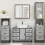 Set de muebles de baño 4 pzas madera contrachapada gris sonoma von , Badezimmermöbel - Ref: Foro24-3301263, Preis: 464,86 €, ...