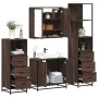 Set de muebles baño 4 pzas madera contrachapada roble marrón von , Badezimmermöbel - Ref: Foro24-3301249, Preis: 314,58 €, Ra...