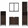 Set de muebles baño 4 pzas madera contrachapada roble marrón von , Badezimmermöbel - Ref: Foro24-3301249, Preis: 314,58 €, Ra...