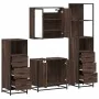 Set de muebles baño 4 pzas madera contrachapada roble marrón von , Badezimmermöbel - Ref: Foro24-3301249, Preis: 314,58 €, Ra...