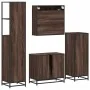 Set de muebles baño 4 pzas madera contrachapada roble marrón von , Badezimmermöbel - Ref: Foro24-3301249, Preis: 314,58 €, Ra...