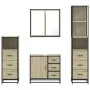 Juego de muebles de baño 4 pzas contrachapada roble sonoma von , Badezimmermöbel - Ref: Foro24-3301256, Preis: 342,67 €, Raba...