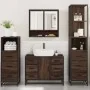 Set de muebles baño 4 pzas madera contrachapada roble marrón von , Badezimmermöbel - Ref: Foro24-3301294, Preis: 437,11 €, Ra...