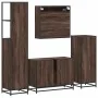 Set de muebles baño 4 pzas madera contrachapada roble marrón von , Badezimmermöbel - Ref: Foro24-3301294, Preis: 437,11 €, Ra...