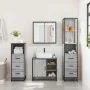 Set de muebles de baño 4 pzas madera contrachapada gris sonoma by , Bathroom furniture - Ref: Foro24-3301268, Price: 350,98 €...