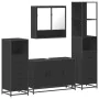 Juego de muebles de baño 4 pzas madera contrachapada negro von , Badezimmermöbel - Ref: Foro24-3301280, Preis: 356,13 €, Raba...