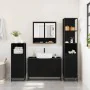 Juego de muebles de baño 4 pzas madera contrachapada negro von , Badezimmermöbel - Ref: Foro24-3301280, Preis: 356,13 €, Raba...
