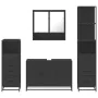 Juego de muebles de baño 4 pzas madera contrachapada negro von , Badezimmermöbel - Ref: Foro24-3301280, Preis: 356,13 €, Raba...