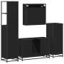 Juego de muebles de baño 4 pzas madera contrachapada negro von , Badezimmermöbel - Ref: Foro24-3301280, Preis: 356,13 €, Raba...