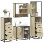 Juego de muebles de baño 4 pzas contrachapada roble sonoma by , Bathroom furniture - Ref: Foro24-3301296, Price: 319,22 €, Di...