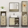 Juego de muebles de baño 4 pzas contrachapada roble sonoma by , Bathroom furniture - Ref: Foro24-3301296, Price: 319,22 €, Di...