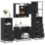 Juego de muebles de baño 4 pzas madera contrachapada negro von , Badezimmermöbel - Ref: Foro24-3301275, Preis: 338,53 €, Raba...