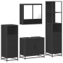 Juego de muebles de baño 4 pzas madera contrachapada negro von , Badezimmermöbel - Ref: Foro24-3301275, Preis: 338,53 €, Raba...