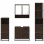 Set de muebles baño 4 pzas madera contrachapada roble marrón von , Badezimmermöbel - Ref: Foro24-3301289, Preis: 355,70 €, Ra...