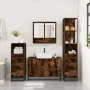 Set de muebles baño 4 pzas madera contrachapada roble ahumado von , Badezimmermöbel - Ref: Foro24-3301282, Preis: 323,03 €, R...