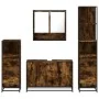 Set de muebles baño 4 pzas madera contrachapada roble ahumado von , Badezimmermöbel - Ref: Foro24-3301282, Preis: 323,03 €, R...