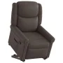 Sillón reclinable vertical de cuero sintético marrón brillante by , Armchairs - Ref: Foro24-3303419, Price: 263,49 €, Discoun...