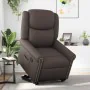 Sillón reclinable vertical de cuero sintético marrón brillante by , Armchairs - Ref: Foro24-3303419, Price: 263,49 €, Discoun...