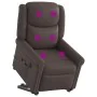 Sillón de masaje elevable eléctrico marrón brillante by , Armchairs - Ref: Foro24-3303425, Price: 360,68 €, Discount: %