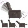 Sillón de masaje elevable eléctrico marrón brillante by , Armchairs - Ref: Foro24-3303425, Price: 360,68 €, Discount: %