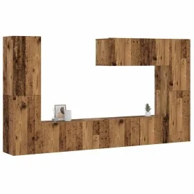 Muebles de TV de pared 7 uds madera vieja madera de ingeniería by , TV Furniture - Ref: Foro24-3328979, Price: 240,89 €, Disc...