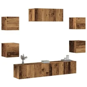 Mueble para TV de pared madera vieja 5 piezas by , TV Furniture - Ref: Foro24-3329207, Price: 197,82 €, Discount: %
