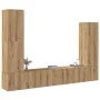 Mueble para TV de pared madera contrachapada artesanal 4 piezas de , Muebles TV - Ref: Foro24-3329218, Precio: 193,65 €, Desc...