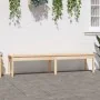 2-seater garden bench solid pine wood 203.5x44x45 cm by vidaXL, garden benches - Ref: Foro24-824018, Price: 88,62 €, Discount: %