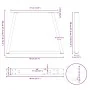 Patas para mesa de comedor forma V 2 uds negro 40x(30-31,3) cm von , Tischbeine - Ref: Foro24-4012524, Preis: 52,66 €, Rabatt: %