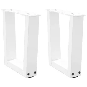 Patas para mesa de comedor forma V 2 uds blanco 30x(30-31,3) cm by , Table legs - Ref: Foro24-4012601, Price: 44,72 €, Discou...