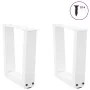 Patas para mesa de comedor forma V 2 uds blanco 30x(30-31,3) cm by , Table legs - Ref: Foro24-4012601, Price: 44,72 €, Discou...