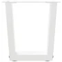 Patas para mesa de comedor forma V 2 uds blanco 30x(30-31,3) cm by , Table legs - Ref: Foro24-4012601, Price: 44,72 €, Discou...