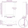 Patas para mesa de comedor forma V 2 uds blanco 30x(30-31,3) cm by , Table legs - Ref: Foro24-4012601, Price: 44,72 €, Discou...