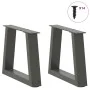 Patas para mesa comedor forma V 2 uds antracita 40x(30-31,3) cm by , Table legs - Ref: Foro24-4012526, Price: 48,35 €, Discou...