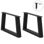 Patas para mesa de comedor forma V 2 uds negro 60x(30-31,3) cm by , Table legs - Ref: Foro24-4012532, Price: 63,33 €, Discoun...