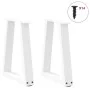 Patas para mesa de comedor en forma de V 2 uds blanco acero by , Table legs - Ref: Foro24-4012545, Price: 60,14 €, Discount: %