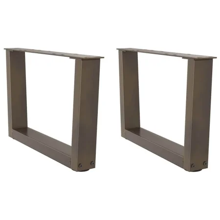 Patas para mesa de comedor en forma de V 2 uds acero natural by , Table legs - Ref: Foro24-4012615, Price: 67,03 €, Discount: %