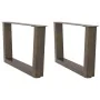 Patas para mesa de comedor en forma de V 2 uds acero natural by , Table legs - Ref: Foro24-4012615, Price: 67,03 €, Discount: %