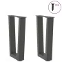 Patas para mesa de comedor en forma de V 2 uds antracita Acero by , Table legs - Ref: Foro24-4012622, Price: 53,71 €, Discoun...