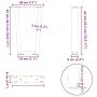 Patas para mesa de comedor en forma de V 2 uds antracita Acero by , Table legs - Ref: Foro24-4012622, Price: 53,71 €, Discoun...
