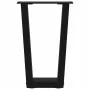 Patas para mesa de comedor en forma de V 2 uds acero negro by , Table legs - Ref: Foro24-4012620, Price: 50,60 €, Discount: %